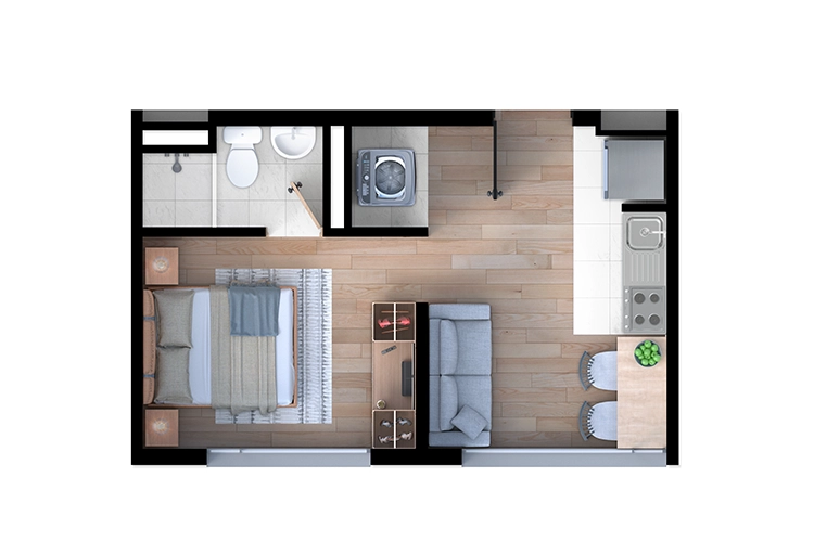 Planta 2 - Planta con mobiliario